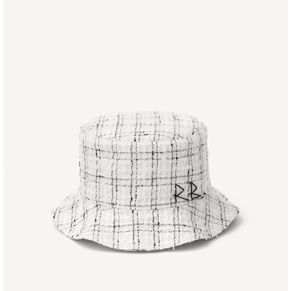 Ruslan baginskiy checked tweed bucket hat